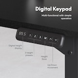 Standing Desk E1Q with Desktop 140x70, 160x70cm | FlexiSpot